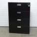 ProSource Black 36" 4 Drawer Lateral File Cabinet, Locking